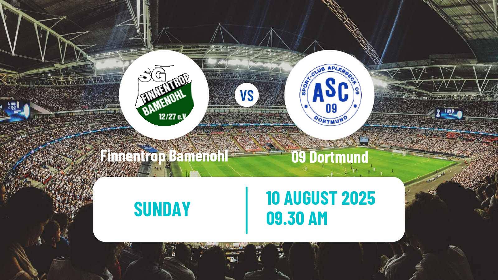 Soccer German Oberliga Westfalen Finnentrop Bamenohl - 09 Dortmund