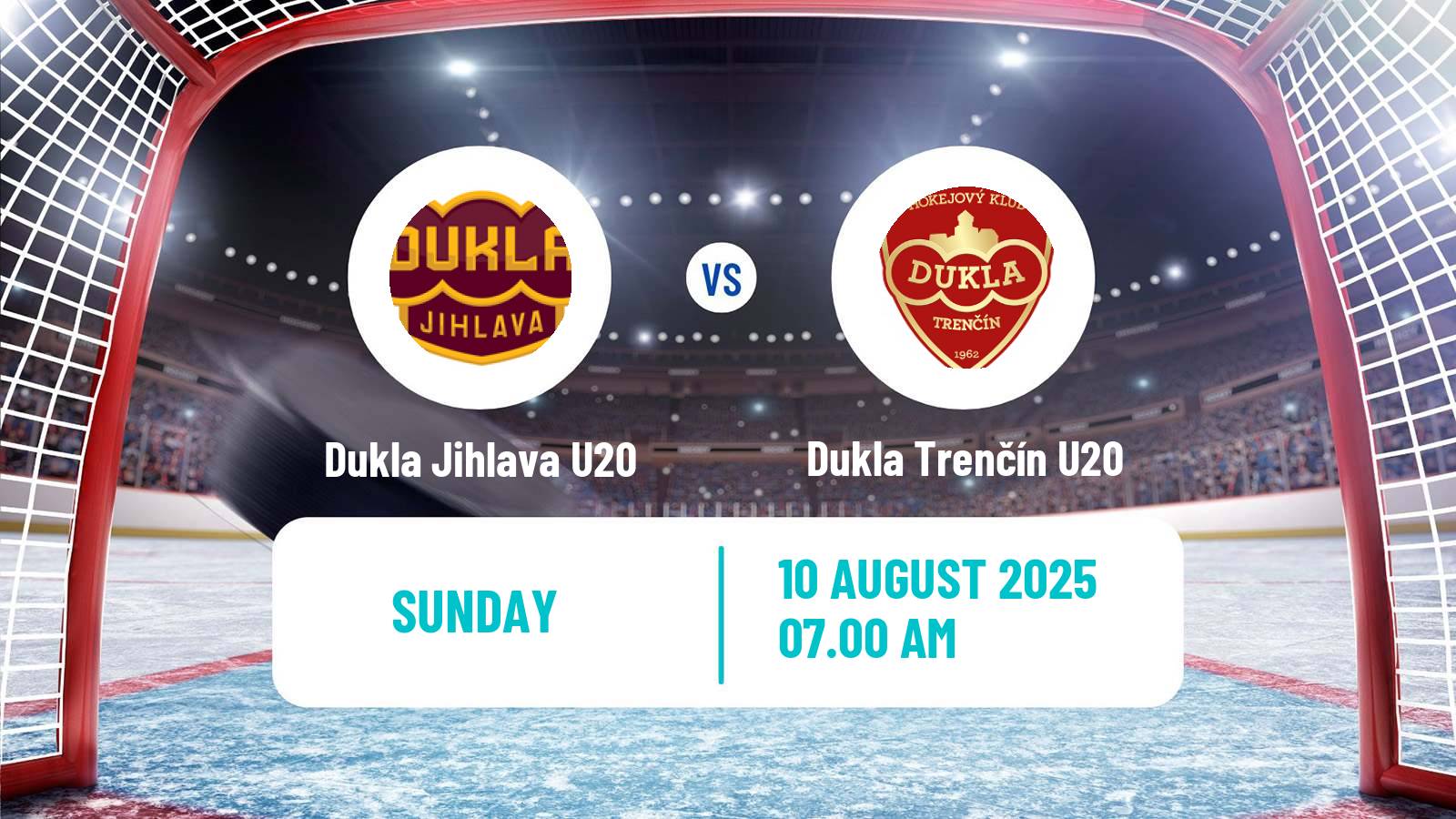Hockey Club Friendly Ice Hockey Dukla Jihlava U20 - Dukla Trenčín U20