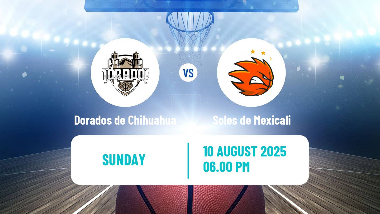 Basketball Mexican LNBP Dorados de Chihuahua - Soles de Mexicali