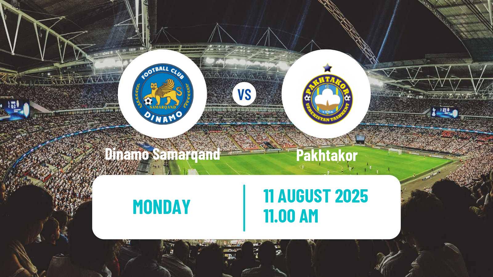 Soccer Uzbek League Dinamo Samarqand - Pakhtakor