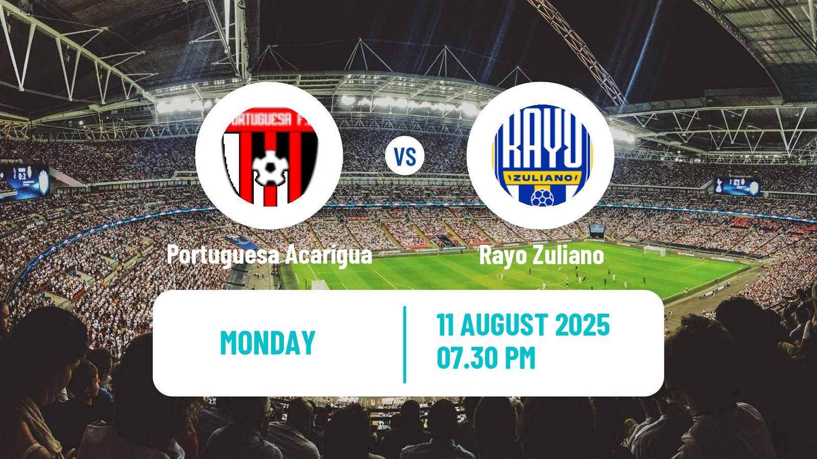 Soccer Venezuelan Primera Division Portuguesa Acarígua - Rayo Zuliano