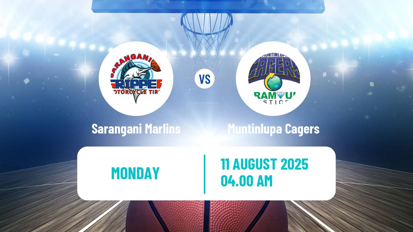 Basketball Philippines MBPL  Sarangani Marlins - Muntinlupa Cagers