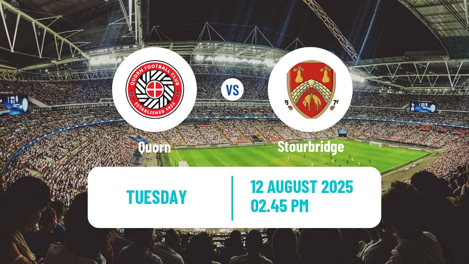 Soccer English Southern League Central Division Quorn - Stourbridge