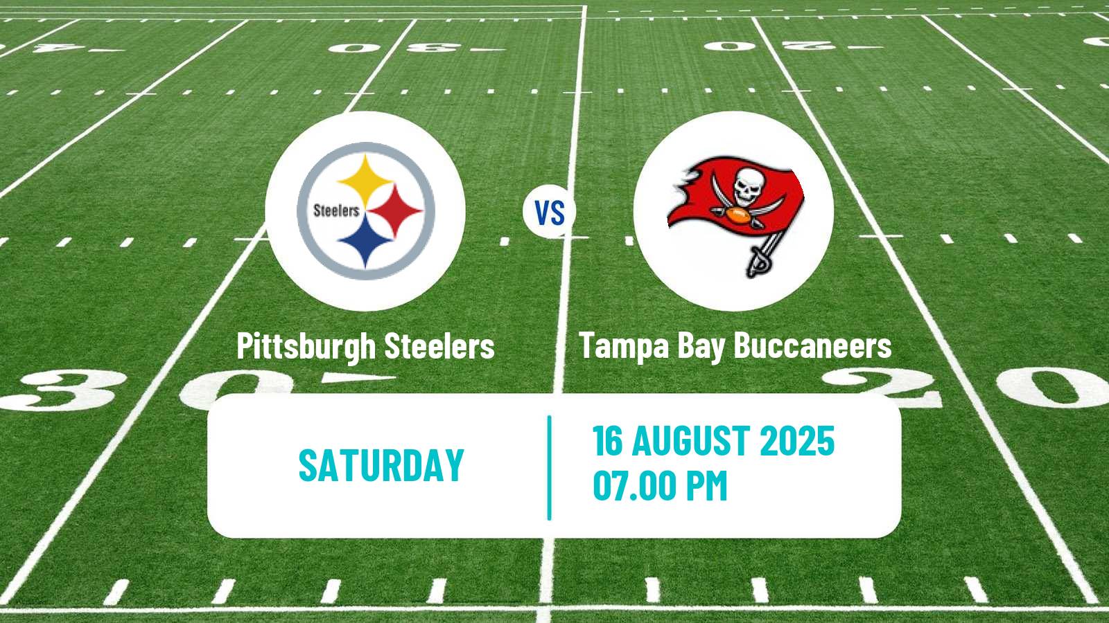 American football NFL Pittsburgh Steelers - Tampa Bay Buccaneers