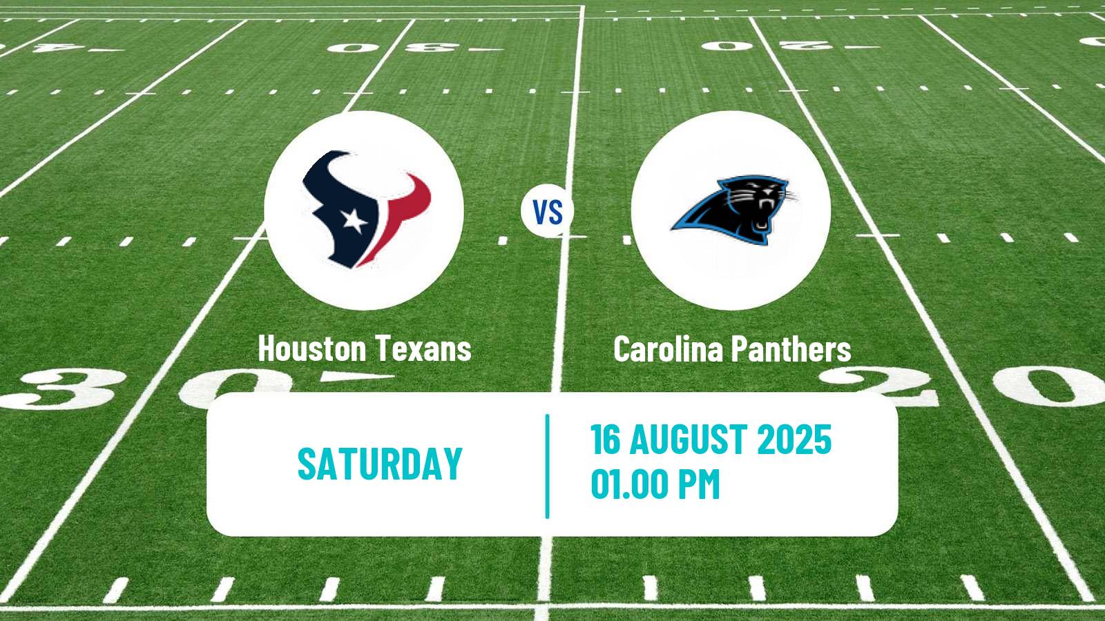 American football NFL Houston Texans - Carolina Panthers