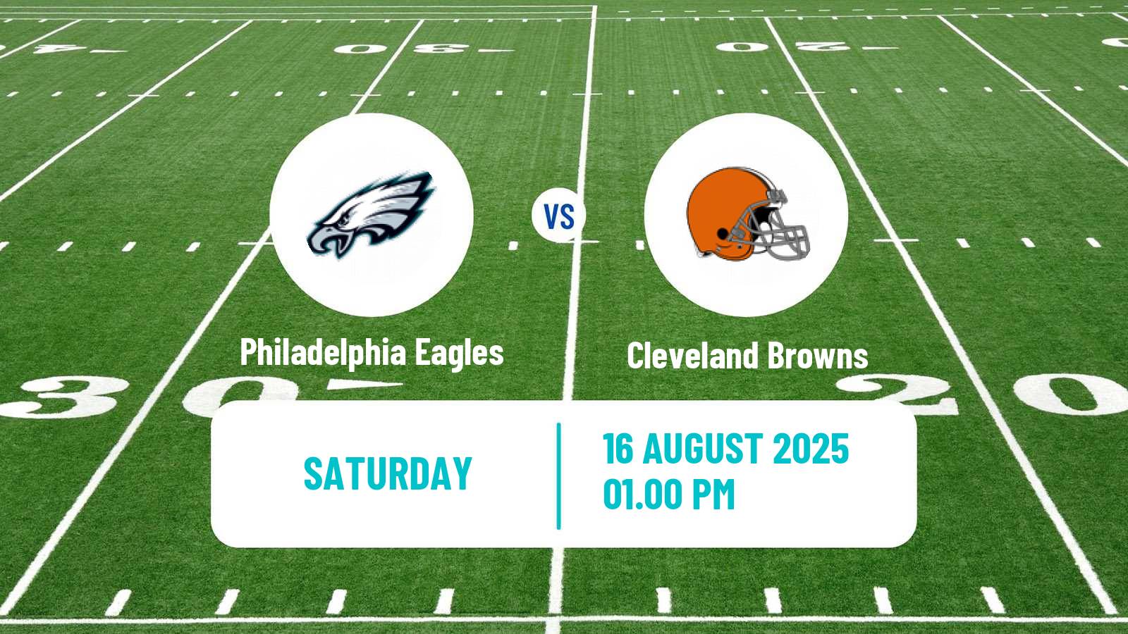 American football NFL Philadelphia Eagles - Cleveland Browns