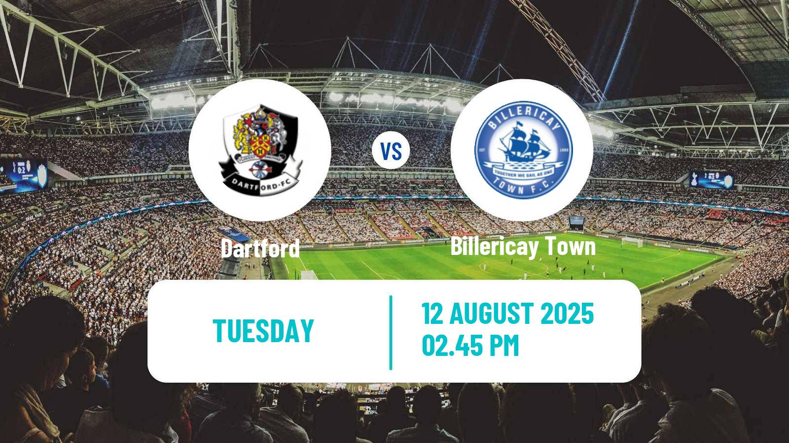 Soccer English Isthmian League Premier Division Dartford - Billericay Town