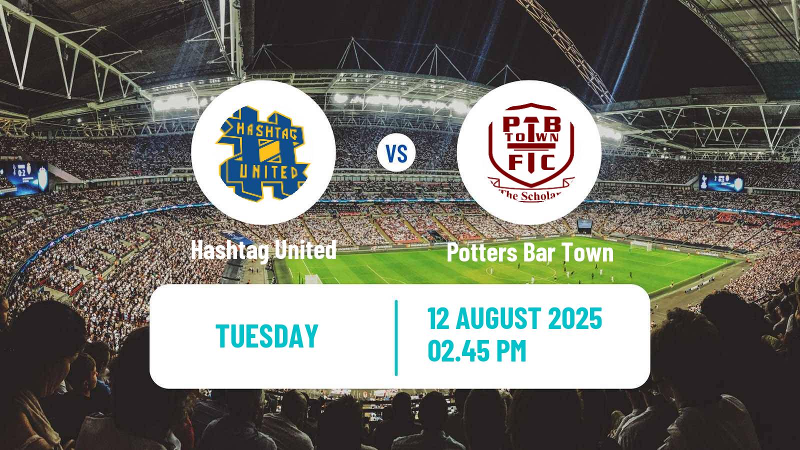 Soccer English Isthmian League Premier Division Hashtag United - Potters Bar Town