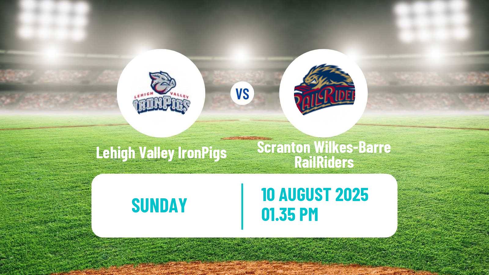 Baseball IL Lehigh Valley IronPigs - Scranton Wilkes-Barre RailRiders