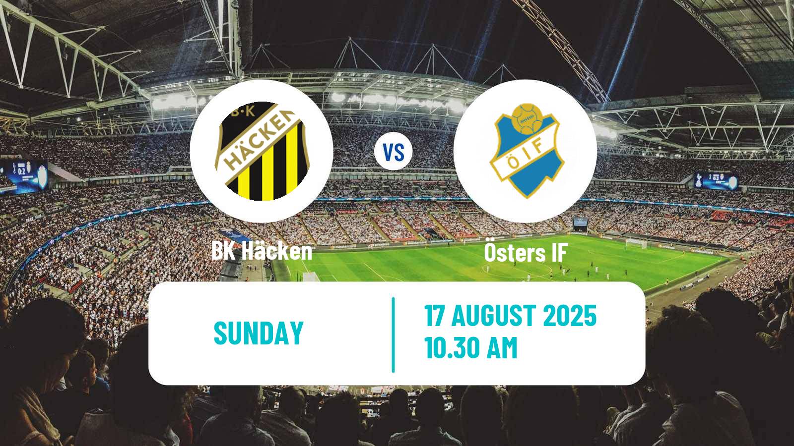 Soccer Swedish Allsvenskan Häcken - Öster