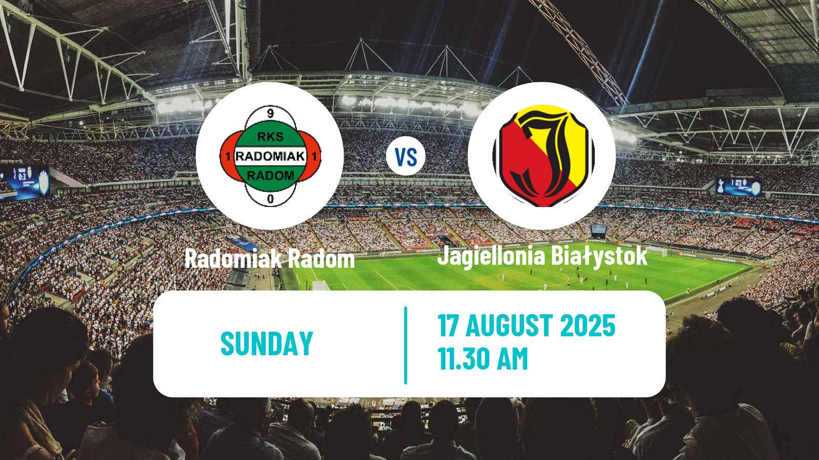 Soccer Polish Ekstraklasa Radomiak Radom - Jagiellonia Białystok