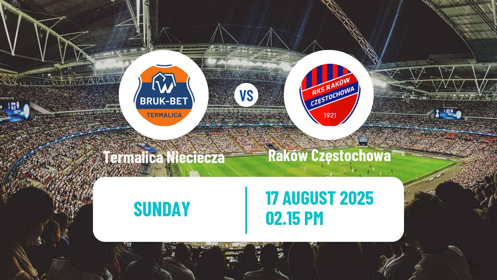 Soccer Polish Ekstraklasa Termalica Nieciecza - Raków Częstochowa