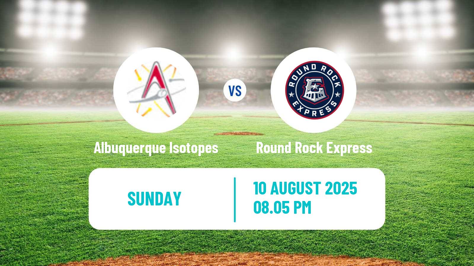 Baseball PCL Albuquerque Isotopes - Round Rock Express
