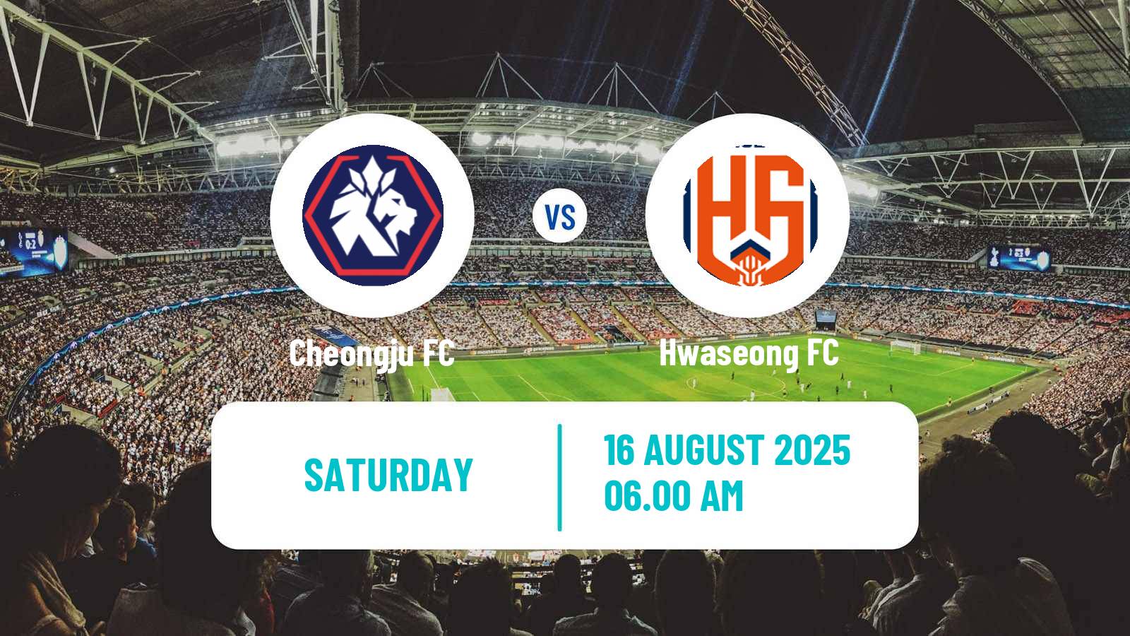 Soccer South Korean K-League 2 Cheongju - Hwaseong