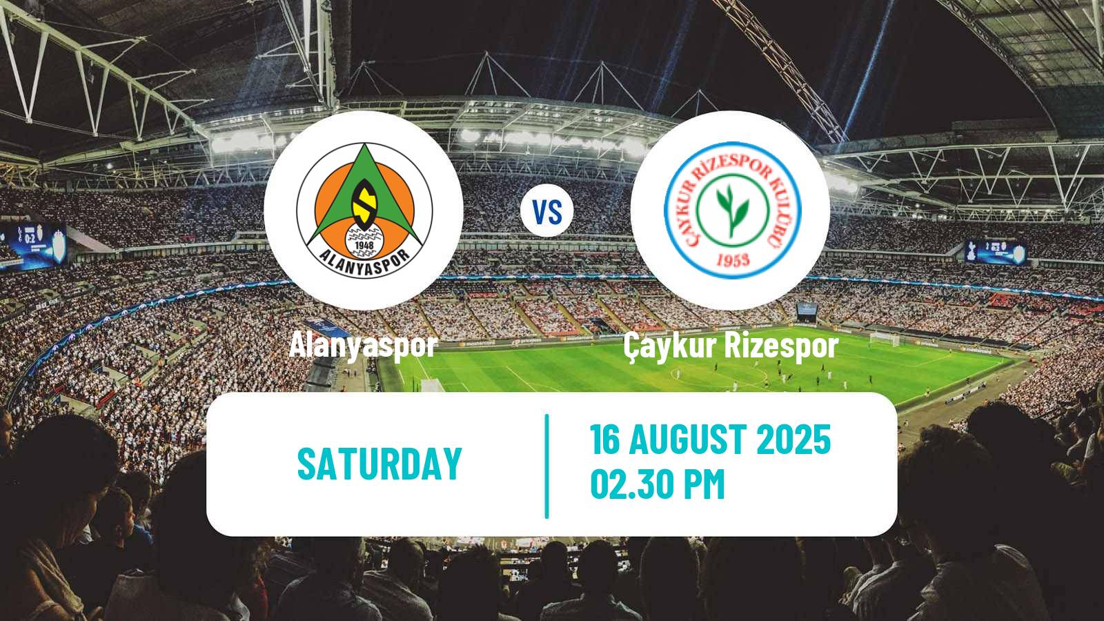 Soccer Turkish Super League Alanyaspor - Çaykur Rizespor