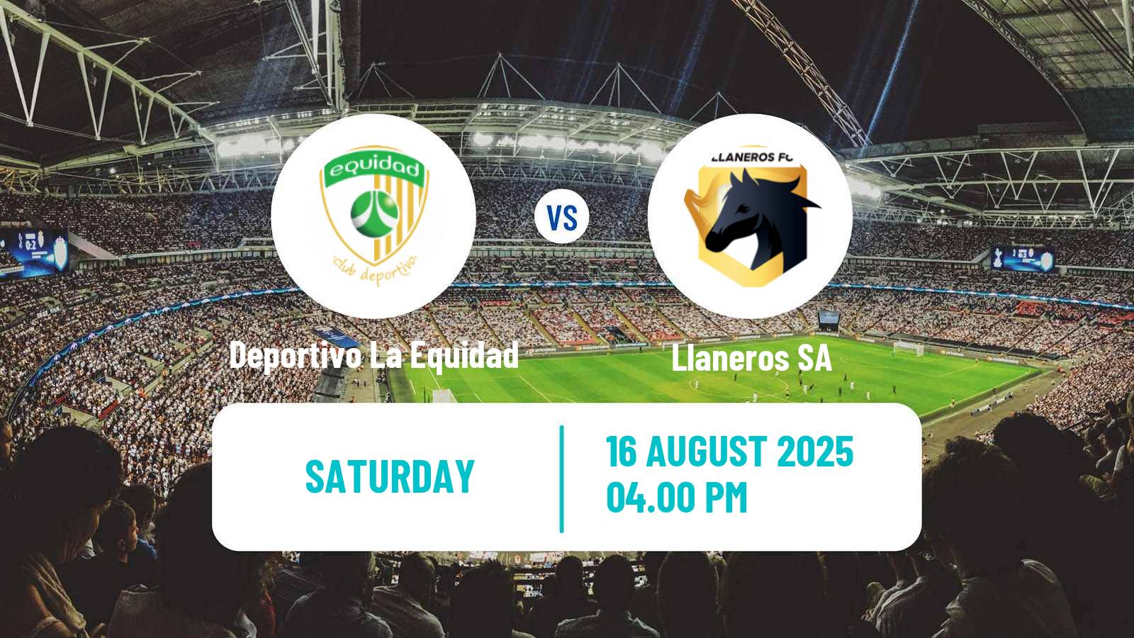 Soccer Colombian Primera A Deportivo La Equidad - Llaneros SA