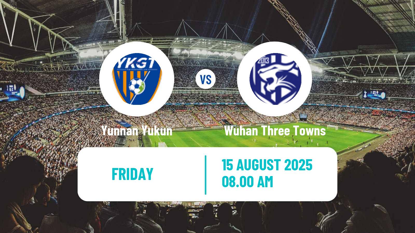 Soccer Chinese Super League Yunnan Yukun - Wuhan Three Towns