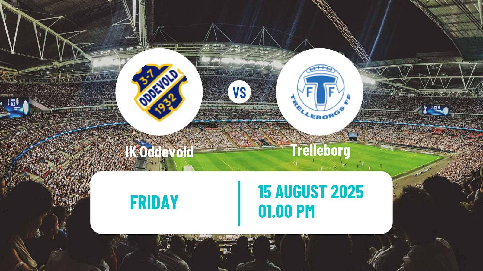 Soccer Swedish Superettan Oddevold - Trelleborg
