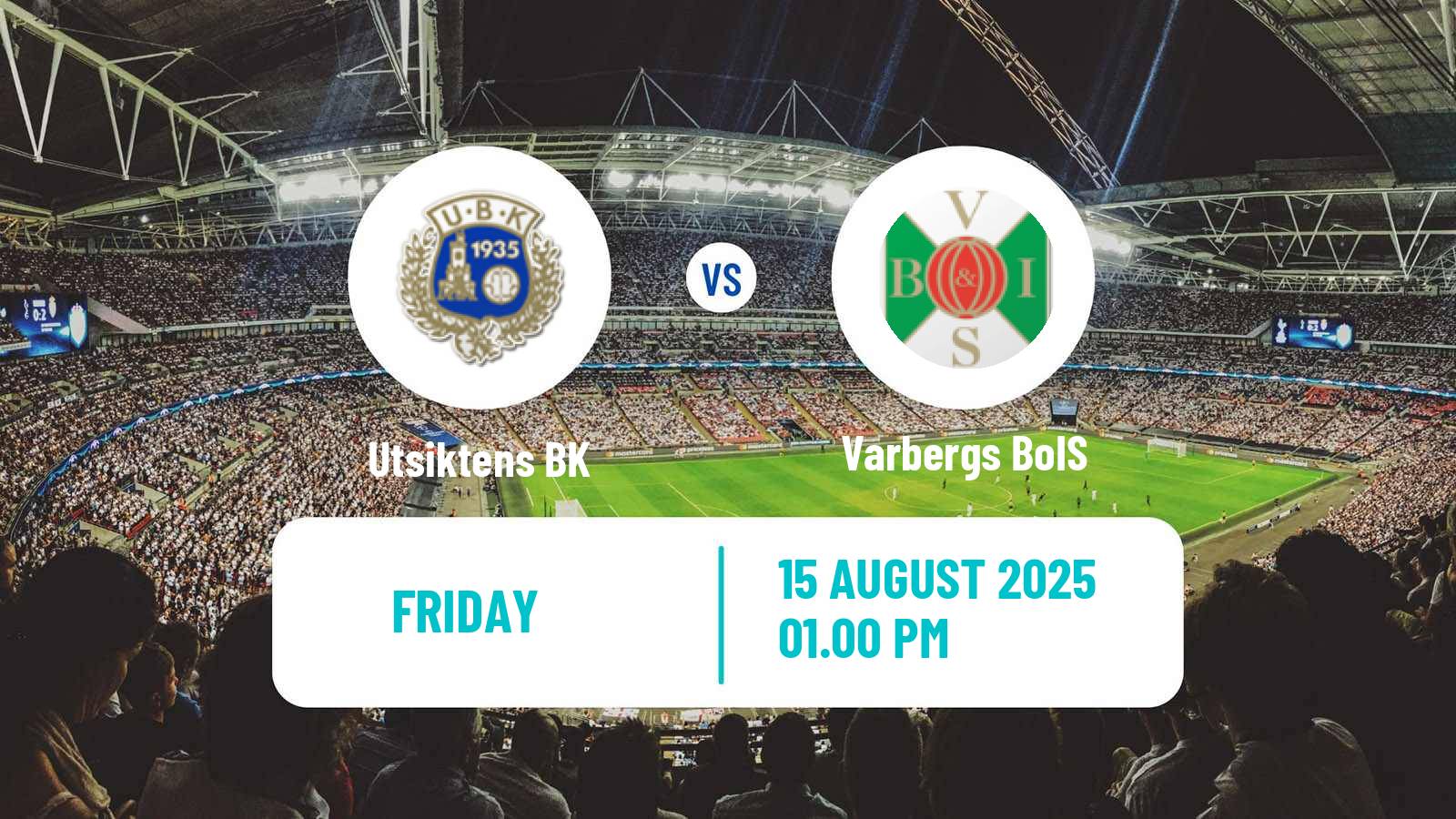 Soccer Swedish Superettan Utsikten - Varbergs BoIS