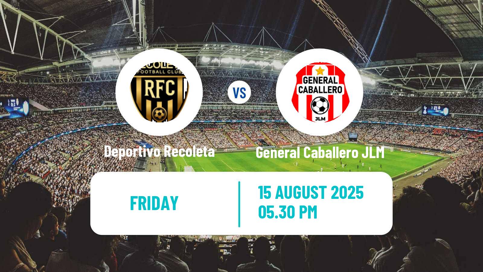 Soccer Paraguayan Primera Division Deportivo Recoleta - General Caballero JLM