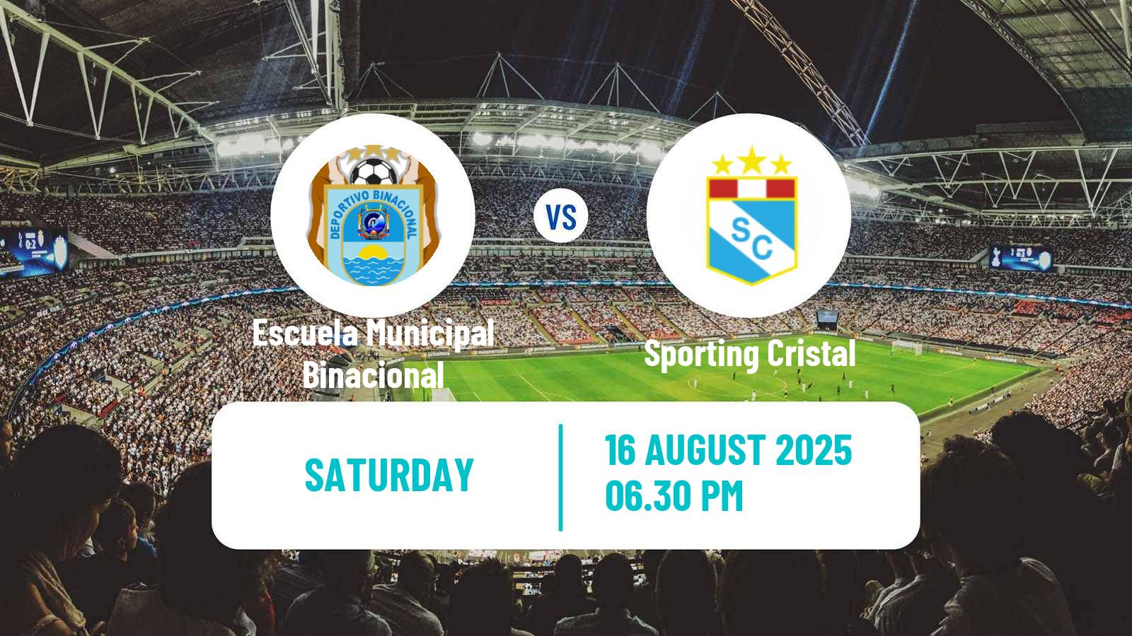 Soccer Peruvian Liga 1 Escuela Municipal Binacional - Sporting Cristal