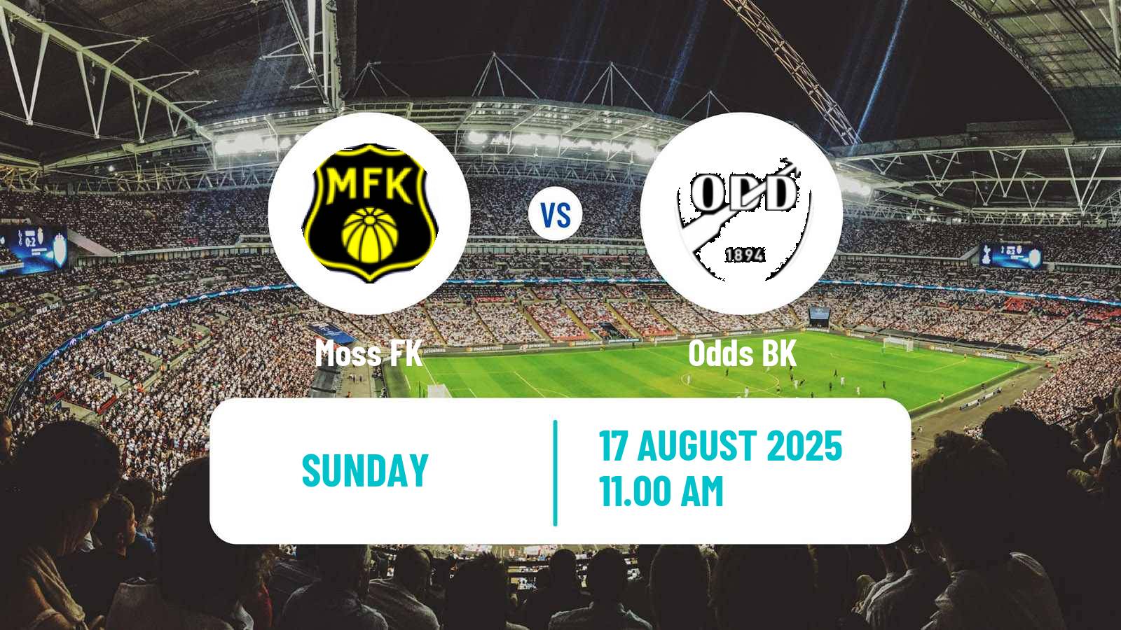 Soccer Norwegian Adeccoligaen Moss - Odd