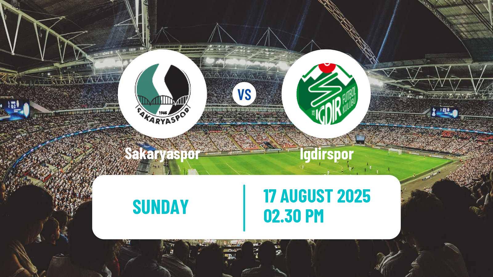 Soccer Turkish First League Sakaryaspor - Igdirspor