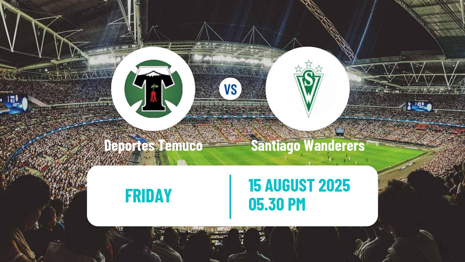 Soccer Chilean Primera B Deportes Temuco - Santiago Wanderers