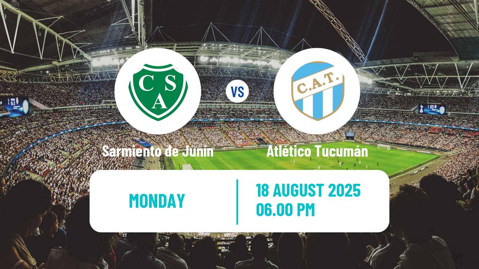 Soccer Argentinian Liga Profesional Sarmiento de Junín - Atlético Tucumán
