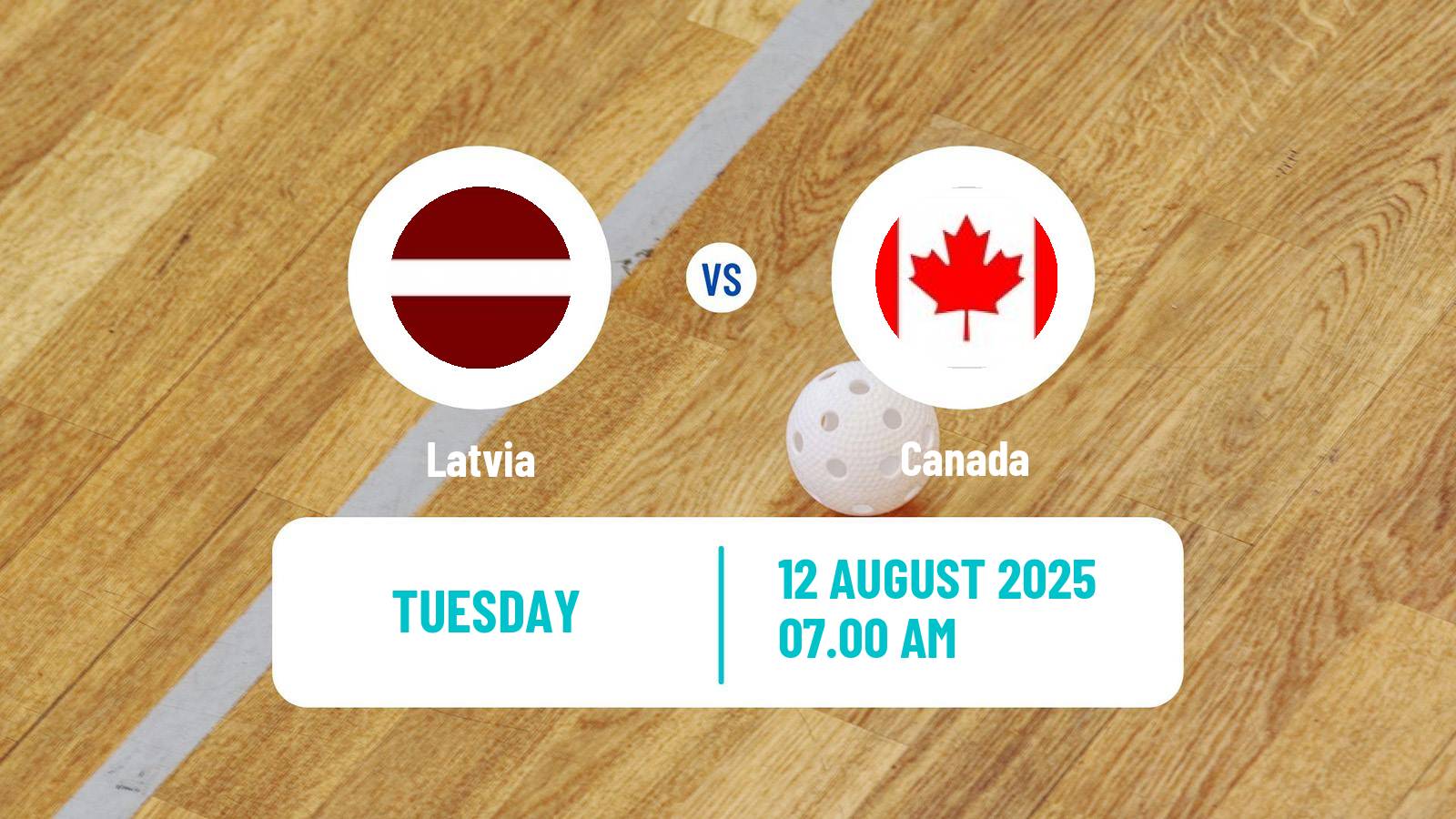 Floorball World Games Floorball Latvia - Canada