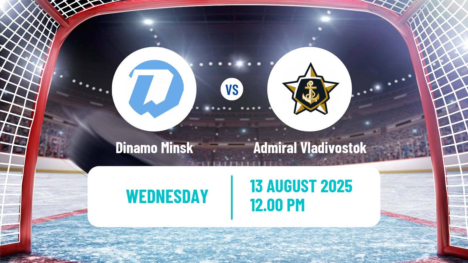 Hockey Club Friendly Ice Hockey Dinamo Minsk - Admiral Vladivostok