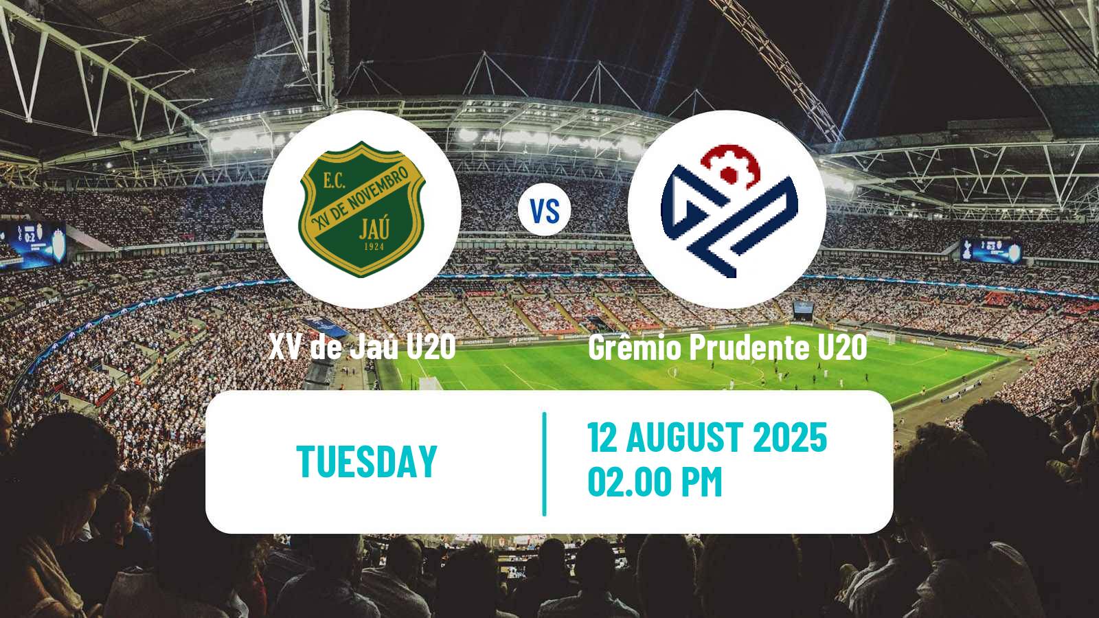Soccer Brazilian Paulista U20 XV de Jaú U20 - Grêmio Prudente U20