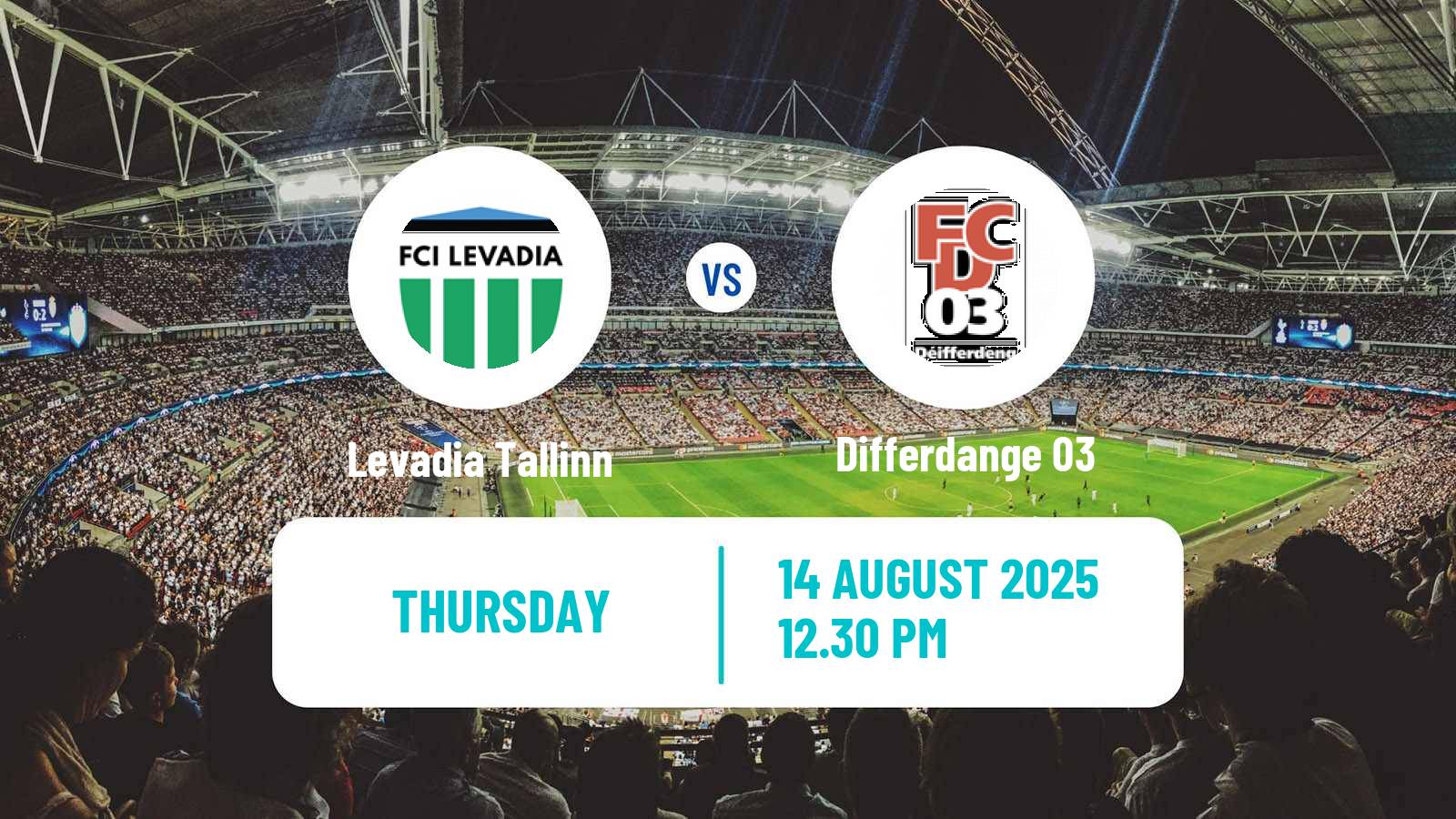 Soccer UEFA Europa Conference League Levadia Tallinn - Differdange 03