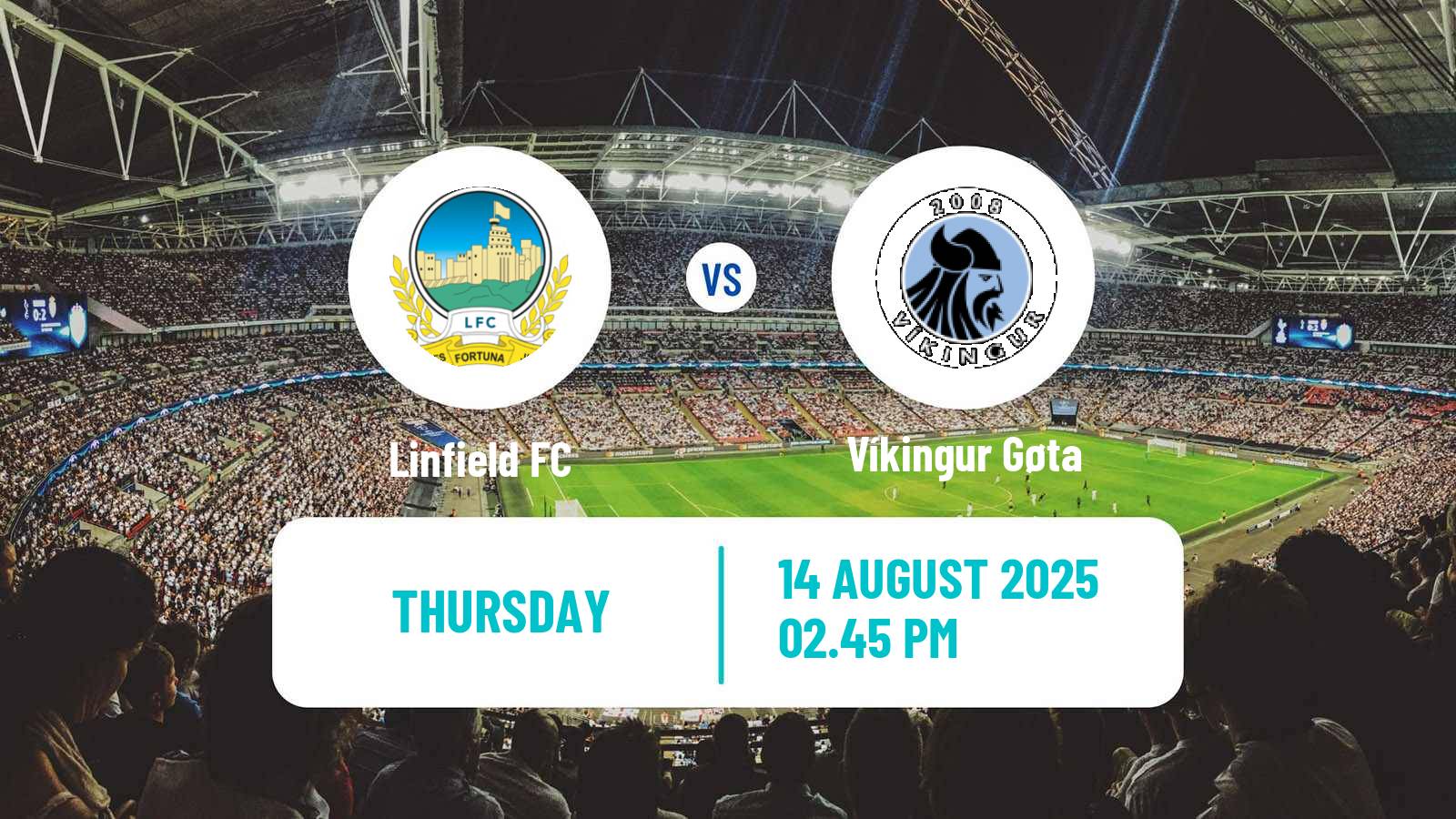 Soccer UEFA Europa Conference League Linfield - Víkingur Gøta