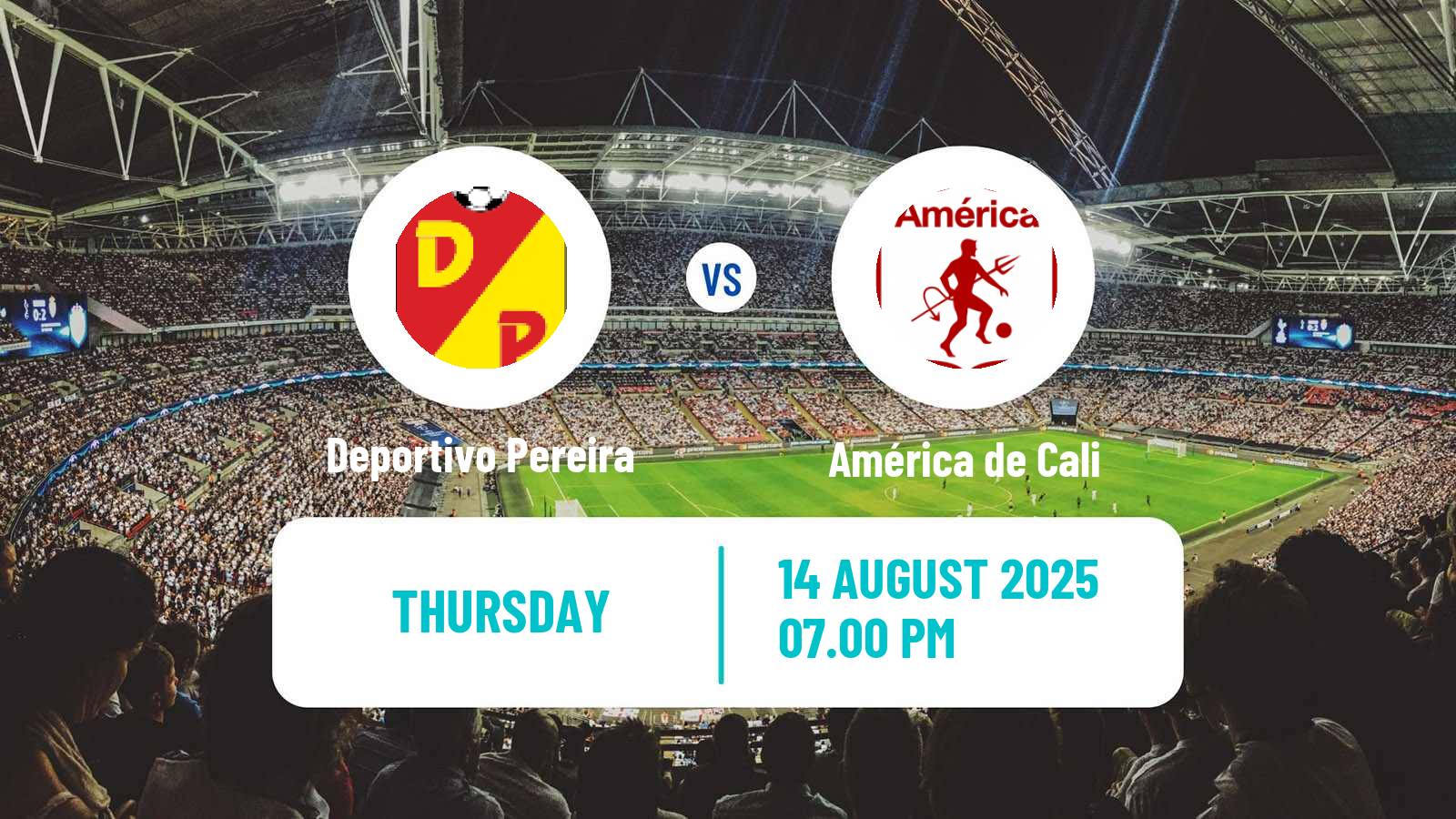 Soccer Colombian Primera A Deportivo Pereira - América de Cali