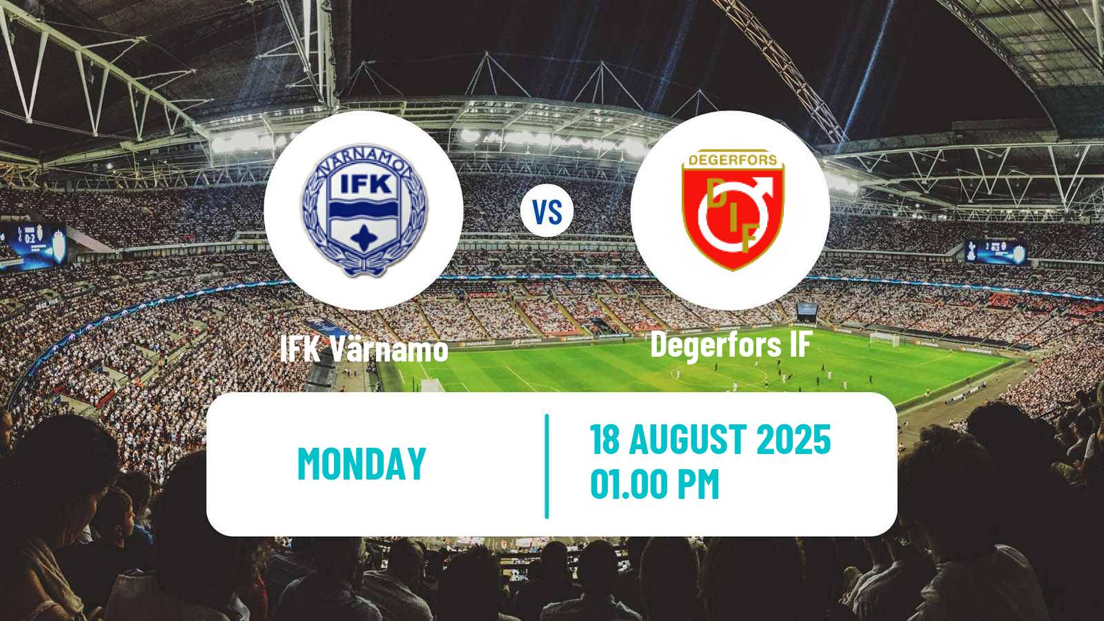 Soccer Swedish Allsvenskan Värnamo - Degerfors