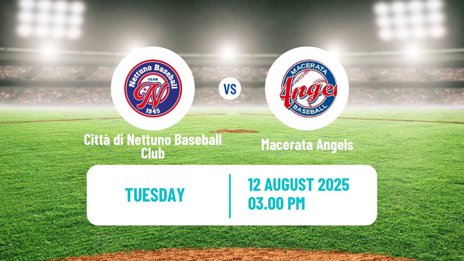Baseball Italian Serie A1 Baseball Città di Nettuno Baseball Club - Macerata Angels