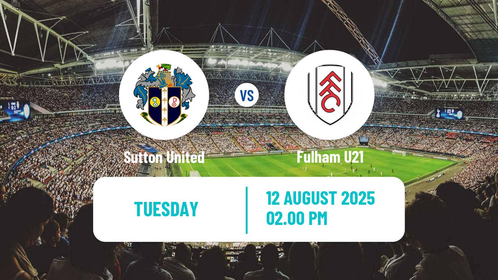 Soccer English National League Cup Sutton United - Fulham U21