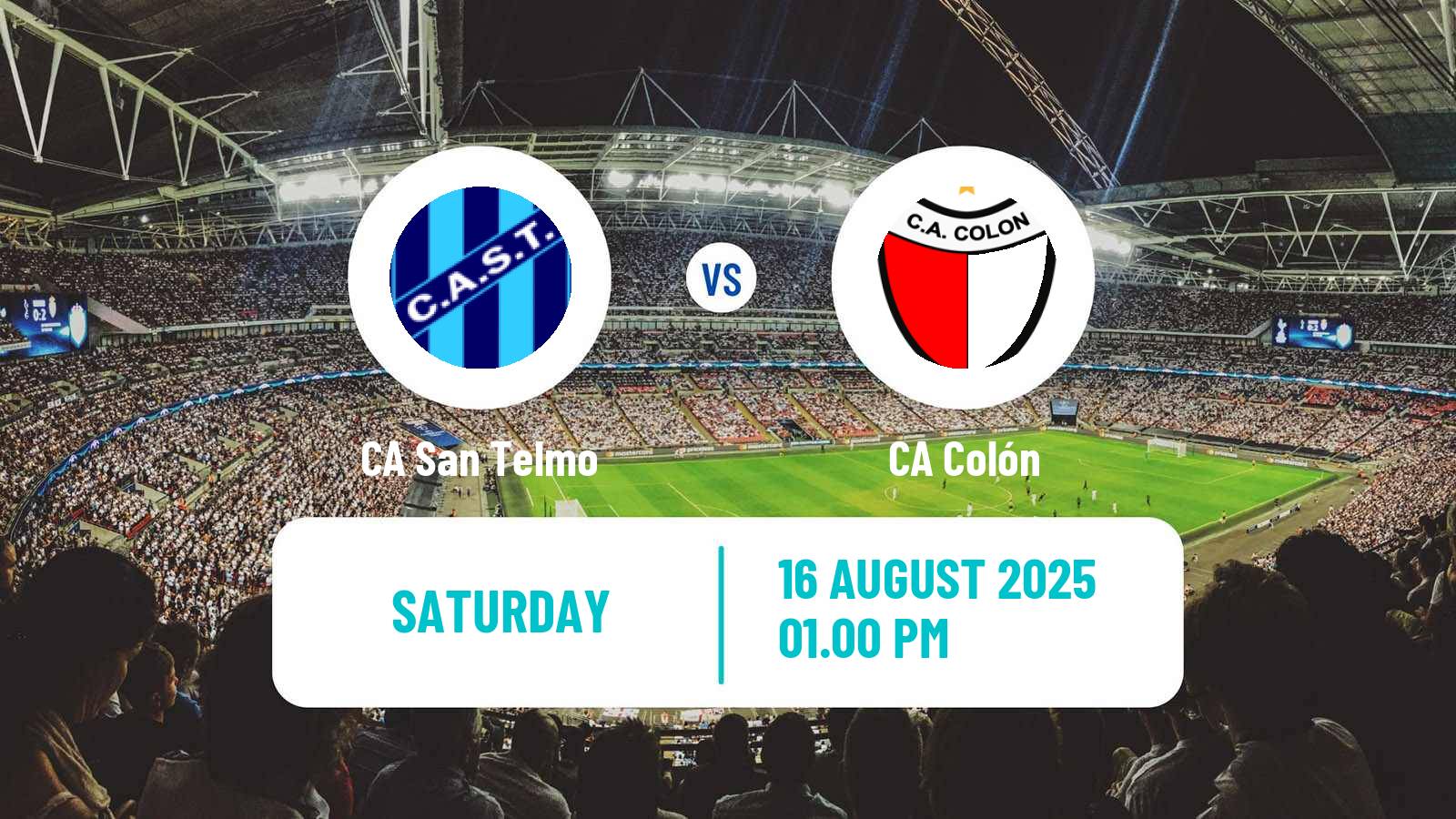 Soccer Argentinian Primera Nacional San Telmo - Colón