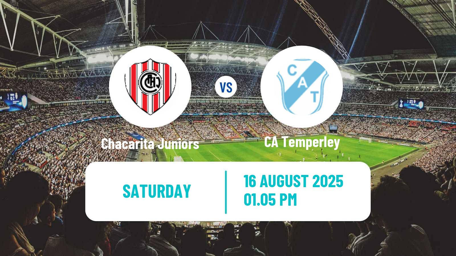 Soccer Argentinian Primera Nacional Chacarita Juniors - Temperley