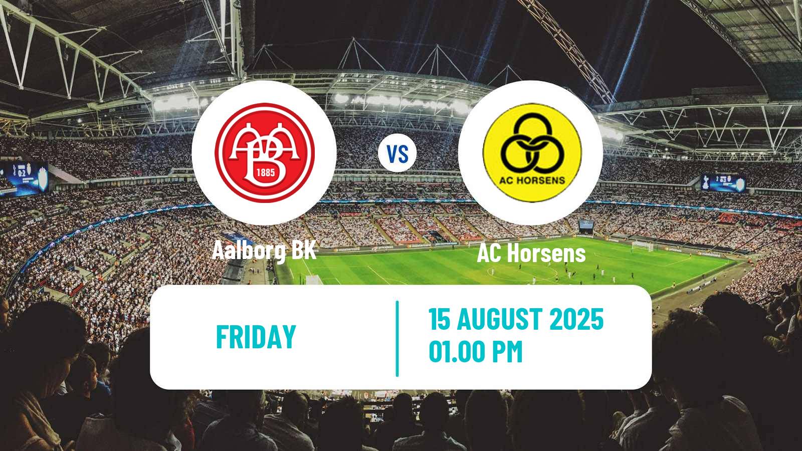 Soccer Danish 1 Division Aalborg BK - Horsens