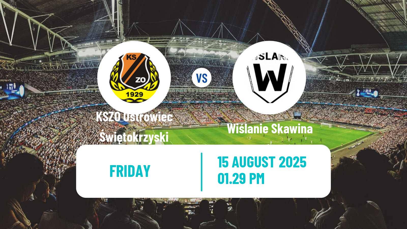 Soccer Polish Division 3 - Group IV KSZO Ostrowiec Świętokrzyski - Wiślanie Skawina