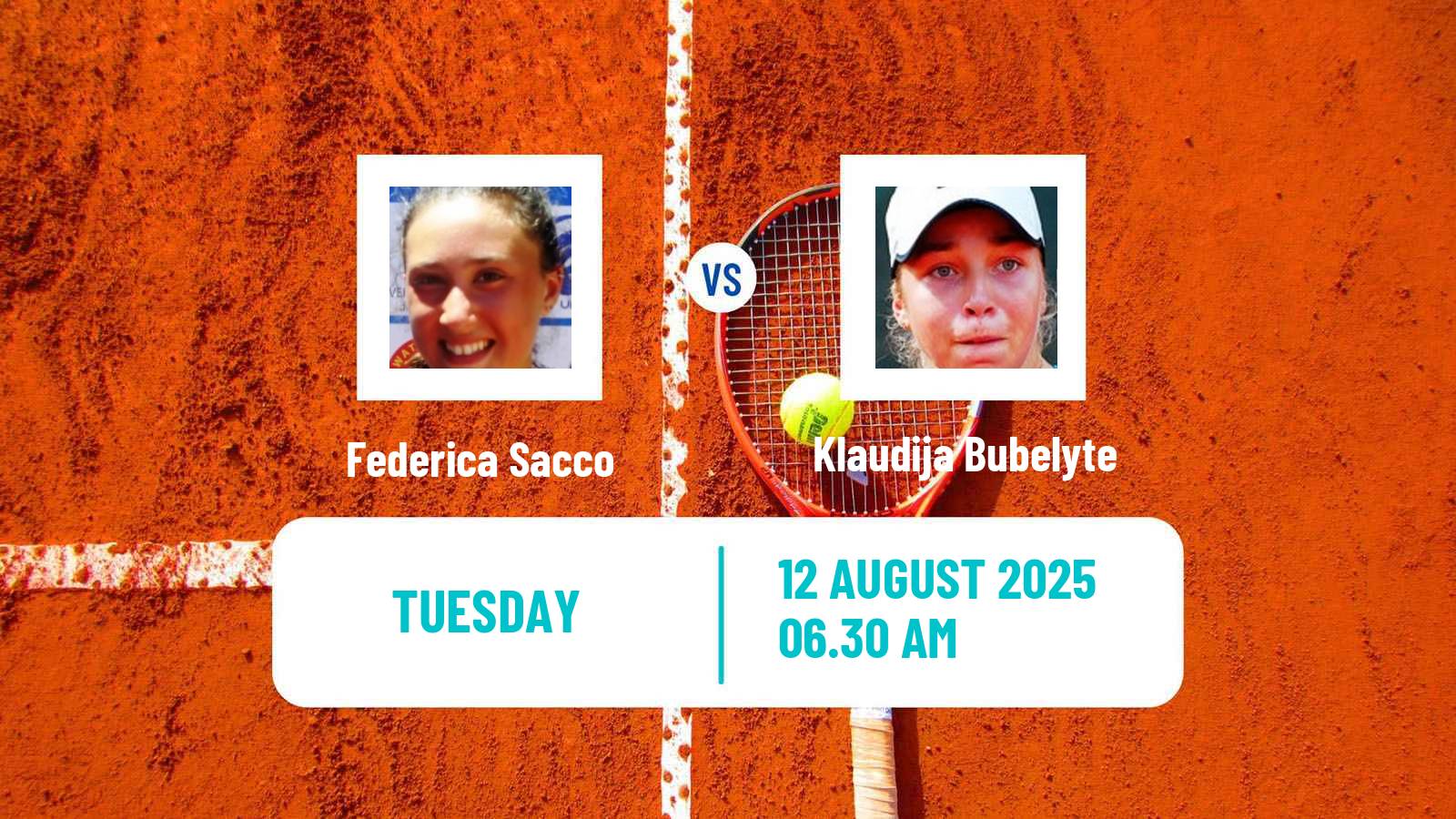 Tennis ITF W15 Otopeni Women Federica Sacco - Klaudija Bubelyte