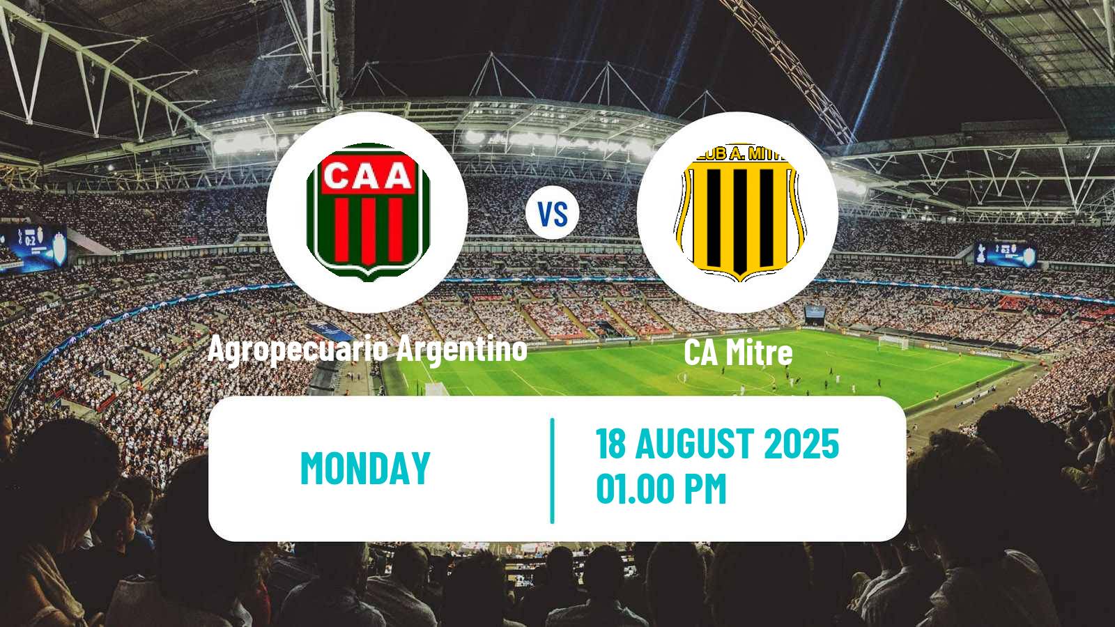 Soccer Argentinian Primera Nacional Agropecuario Argentino - Mitre