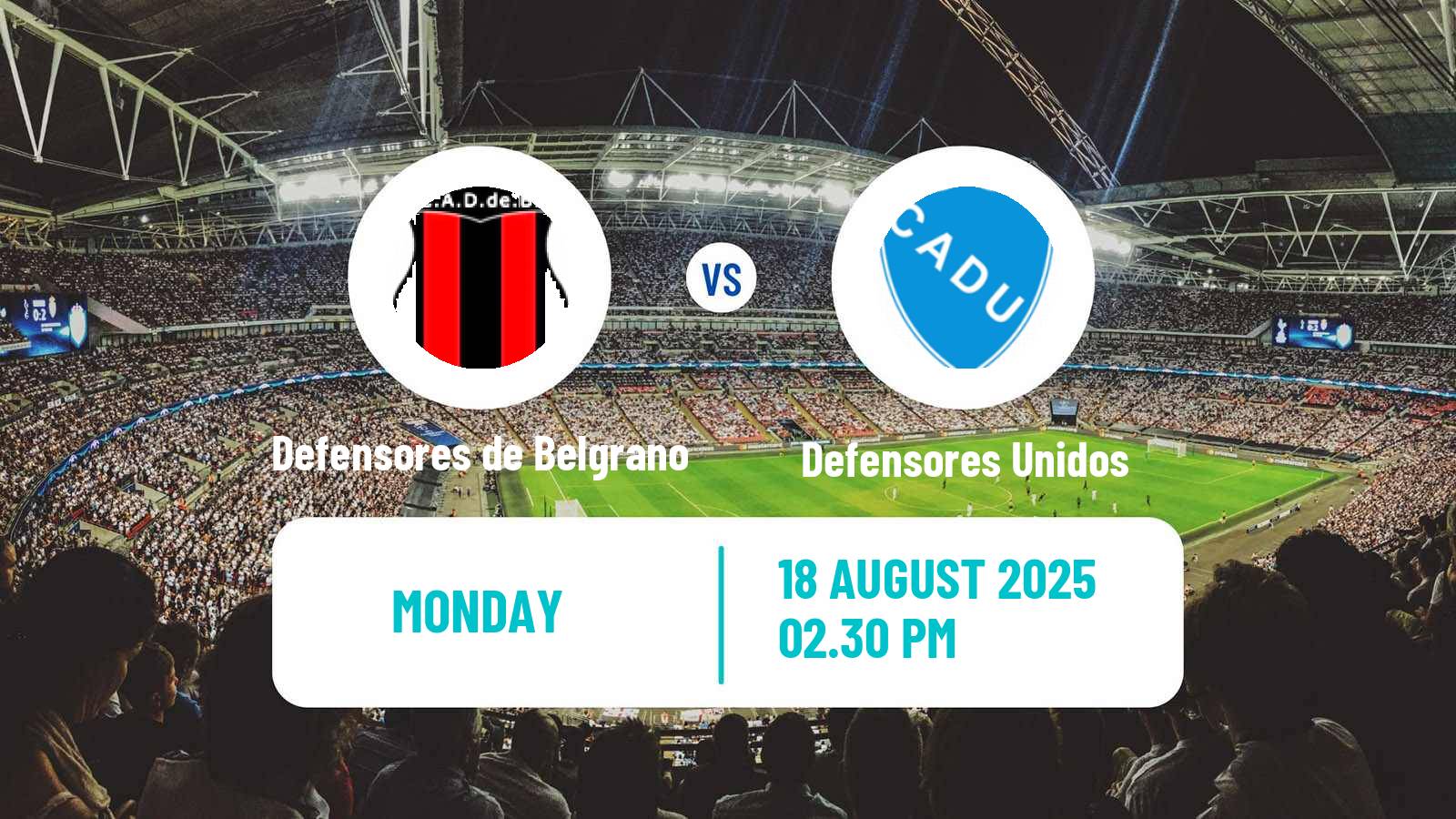 Soccer Argentinian Primera Nacional Defensores de Belgrano - Defensores Unidos