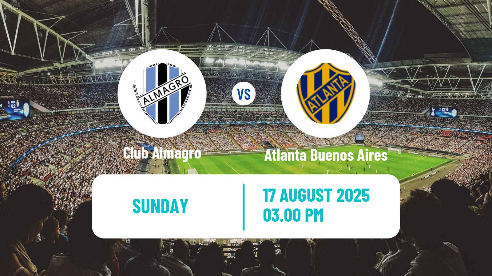 Soccer Argentinian Primera Nacional Club Almagro - Atlanta Buenos Aires