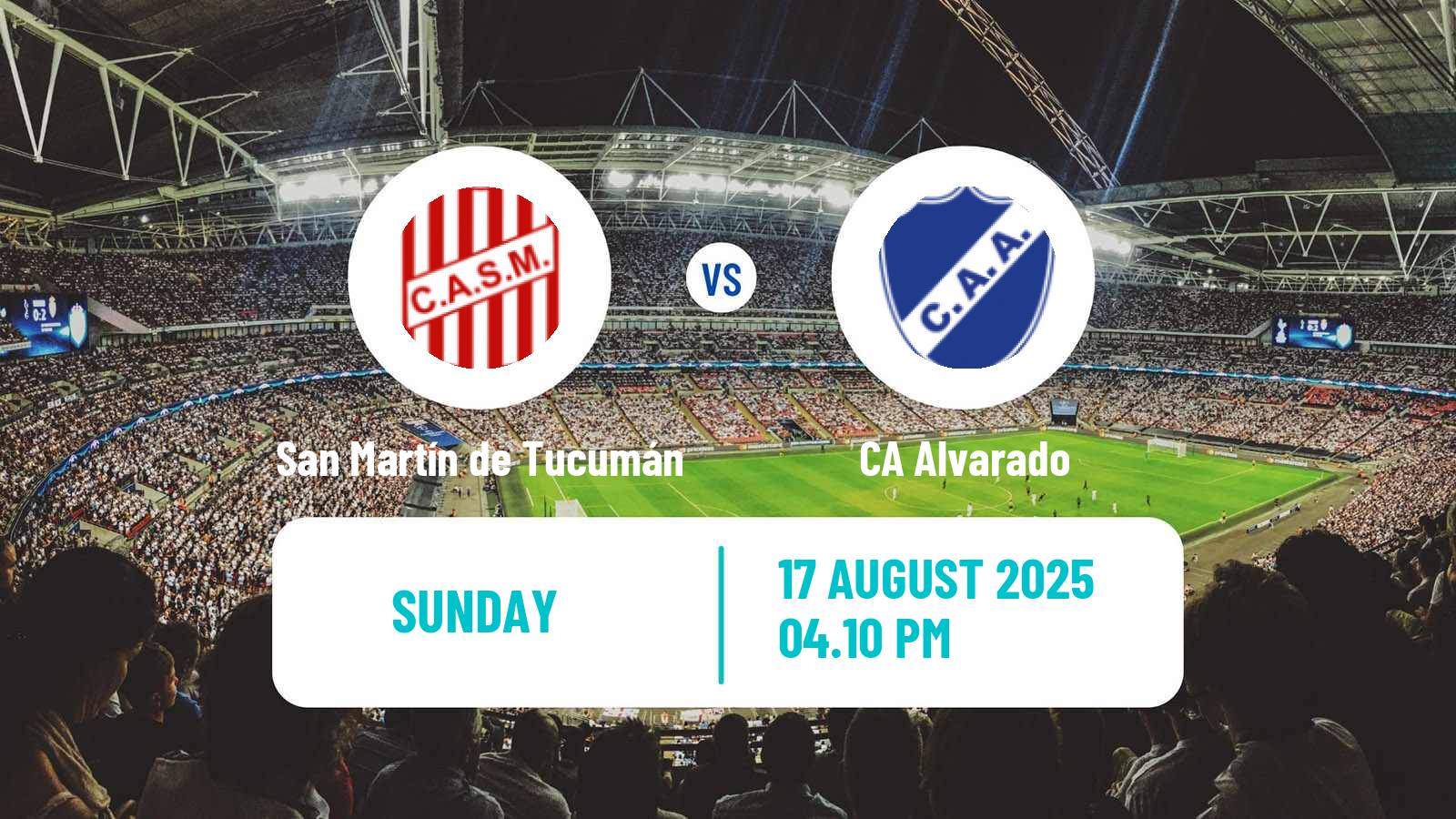 Soccer Argentinian Primera Nacional San Martín de Tucumán - Alvarado