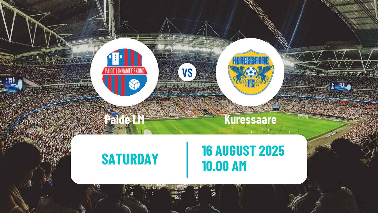 Soccer Estonian Meistriliiga Paide LM - Kuressaare