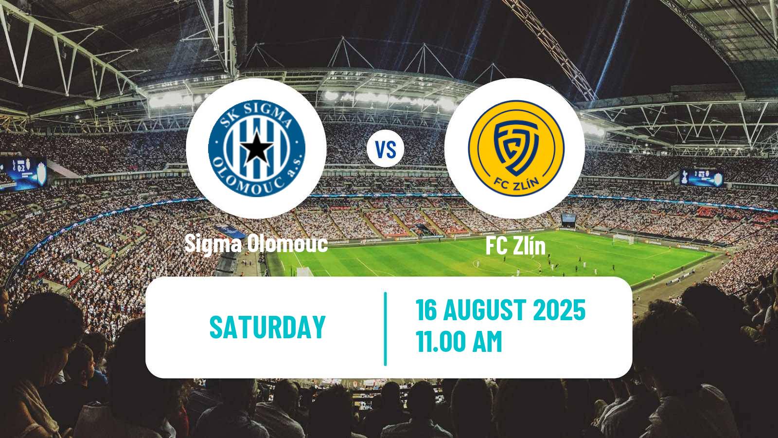 Soccer Czech 1 Liga Sigma Olomouc - Zlín