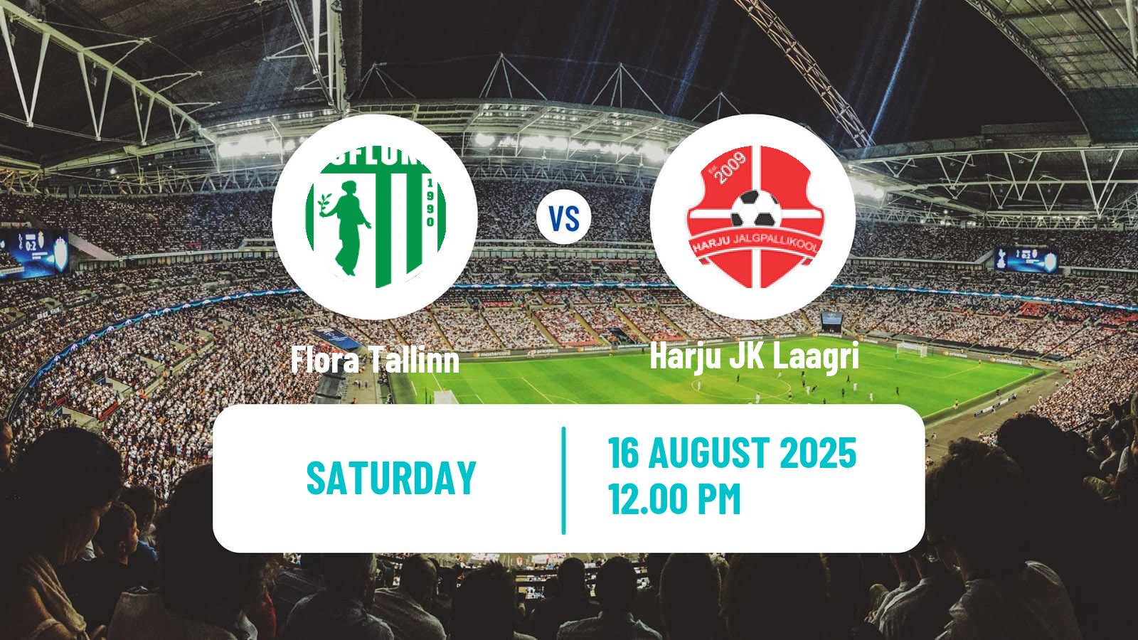Soccer Estonian Meistriliiga Flora Tallinn - Harju JK Laagri
